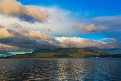 Mount Tarawera on Lake Tarawera Stock Photo - Image of hotwater ...