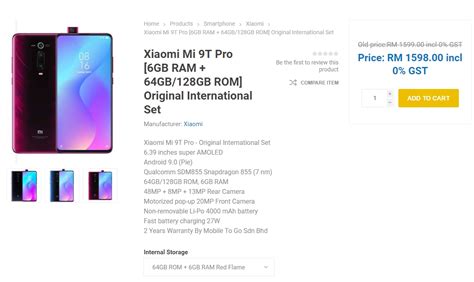 Xiaomi Mi 9T Pro now on sale with stock available in Malaysia - SoyaCincau