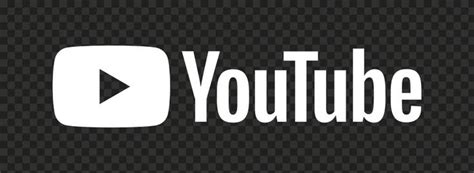 HD White Youtube YT Logo PNG