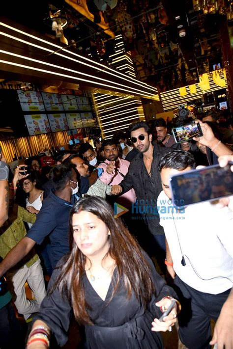 Photos Ranbir Kapoor Sanjay Dutt Vaani Kapoor Snapped At The Trailer