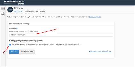 Jak Przypisa Domen W Cpanel Domenomania Pl