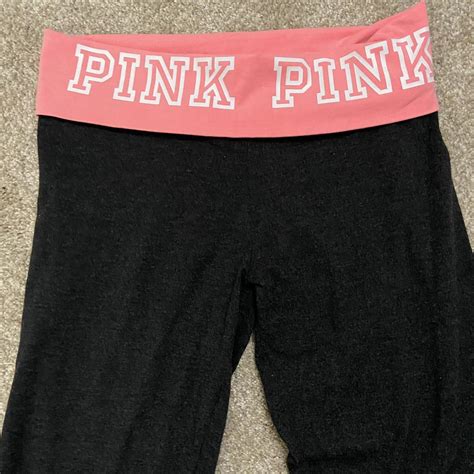 Victorias Secret Pink Fold Over Leggings