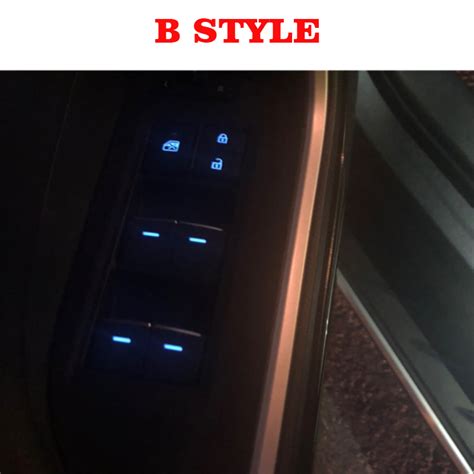 Free Shipping Lighted Led Power Single Window Switch For Toyota Rav