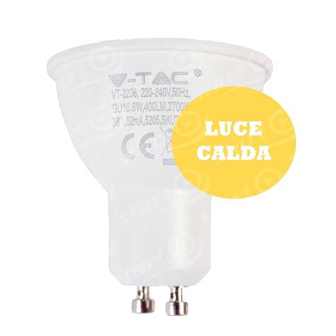 V Tac Vt Lampadina Led Gu W Faretto Spotlight Cri Sku