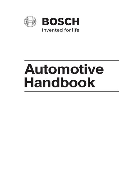 Automotive Handbook 11th Edition Contents Pdf Engines Fuel Injection