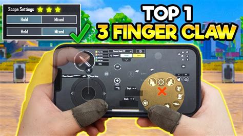 How To Get The Best 3 Finger Claw Control Setting Like Scout BGMI