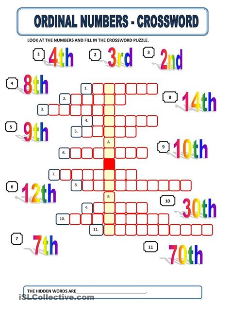 Ordinal Numbers 1 To 100 Worksheets