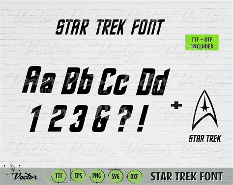 Star trek font, Star Trek OTF, Star Trek svg, Star Trek font svg, font ...