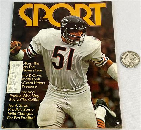 Lot November 1970 Sport Magazine W Dick Butkus Chicago Bears Cover