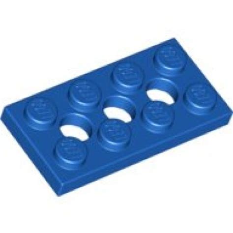 LEGO Plaat 2x4 Met Gaten BLAUW 100 Stuks Platen LEGO Onderdelen