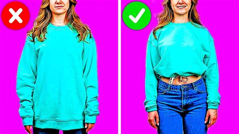 23 FASHION TIPS AND CLOTHES DIY HACKS YouTube