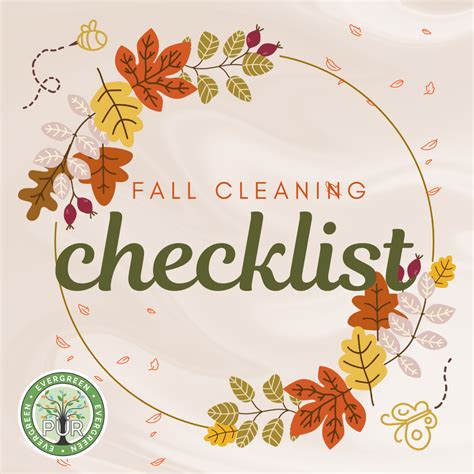 Fall Cleaning Checklist – PÜR Evergreen