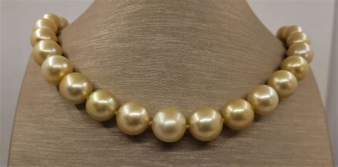 Certified ALGT Golden South Sea Pearls 10 9x14 5mm 14 Catawiki