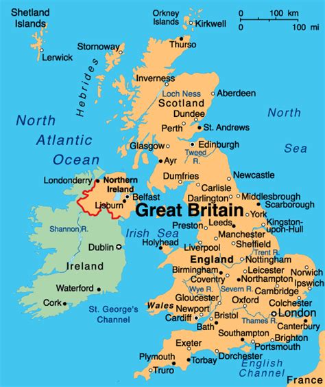 Ireland Map UK