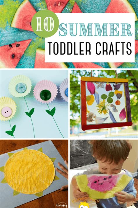 10 Adorable Summertime Crafts for Toddlers to Make