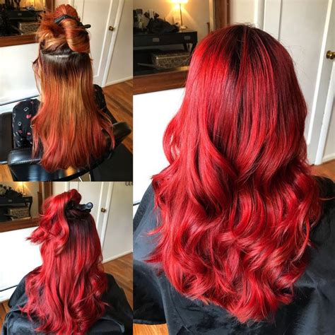 Bright Red Hair Ariel Red Vibrant Red Bright Red Hair Vibrant Red