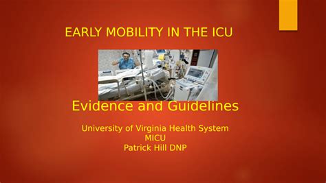 Pdf Evidence And Guidelines 1 Early Mobility In Icu