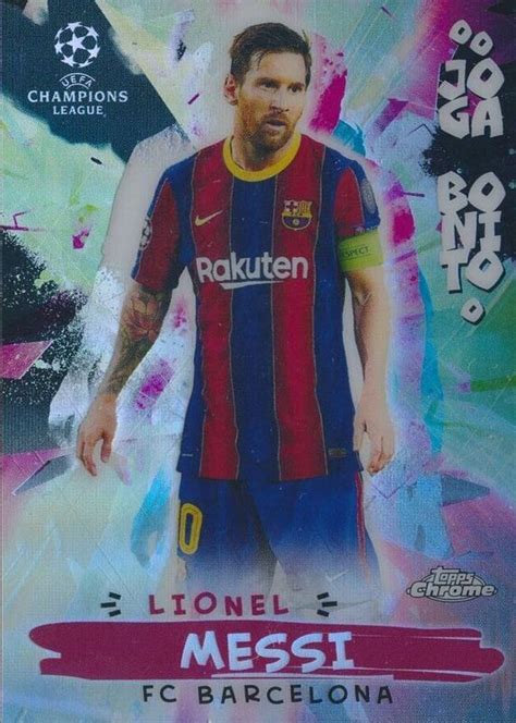 Lionel Messi 2020 Topps Chrome UEFA Champions League JB 2 Joga Bonito