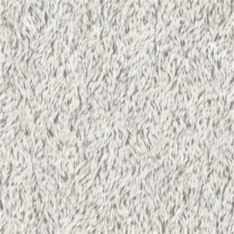 Short White Fur Texture Background