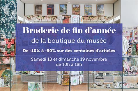 Braderie de fin dannée à la boutique du musée des impressionnismes