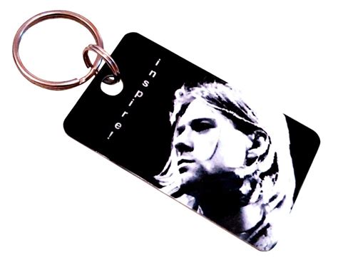 Unique Keychain Kurt Cobain Nirvana Collectible With Famous Quote By