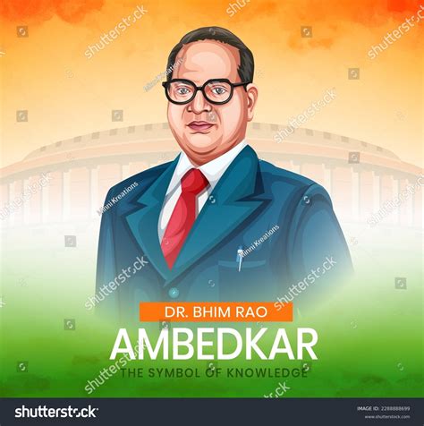 Dr Bhimrao Ambedkar B R Ambedkar Stock Vector Royalty Free 2288888699