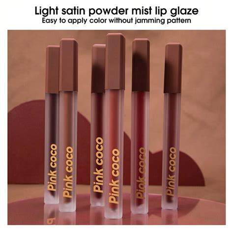 Waterproof Matte Velvet Lip Gloss Nude Brown Lips Tint For Long Lasting Color And Smooth