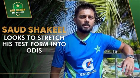 Odi Cricket Has A Separate Demand Saud Shakeel Looks To Stretch His