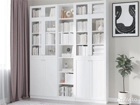 Стеллаж Билли для книг со стеклом IKEA мебель Икеа купить в Санкт ...