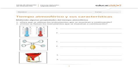 Tiempo Atmosférico Y Sus Caracterícarchilecluserfilesp0001fileobjetos