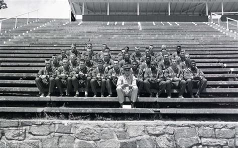 The 1956 All Marine Track And Field Squad Poses For A Photograph In May