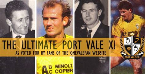 Ultimate Port Vale Xi The Strikers Onevalefan Co Uk