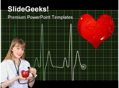 Heart Beat Medical PowerPoint Templates And PowerPoint Backgrounds 0611 ...