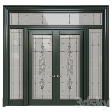 3ds Max Doors With Stained Glass 3ds Max