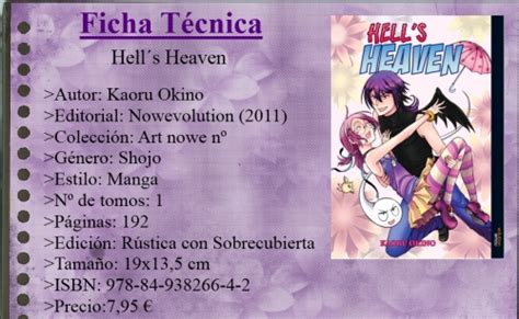 Letras Libros Y M S Rese A Manga Hells Heaven De Kaoru Okino