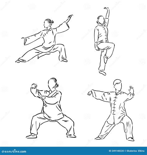 World Tai Chi And Qigong Day Vector Art Illustration Stock Vector