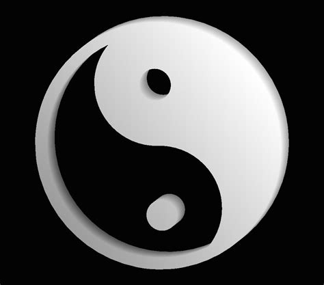 Yin and Yang Chinese Symbol Stereogram magic Eye Hidden in a Beautiful ...