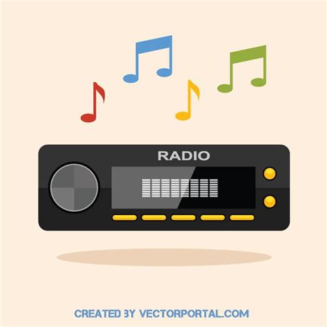 Car radio .ai Royalty-free Stock Vector Clip Art