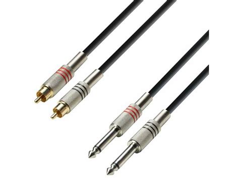 Adam Hall Cable De Audio Jack 6 3mm A RCA 6 Metros K3TPC0600