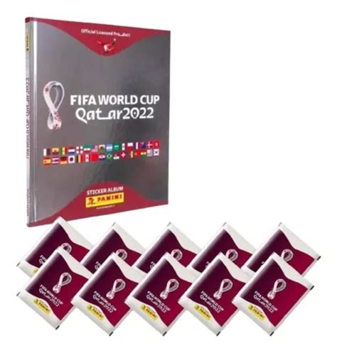 Kit álbum FIFA World Cup Qatar 2022 Plata con sobres Panini plata tapa