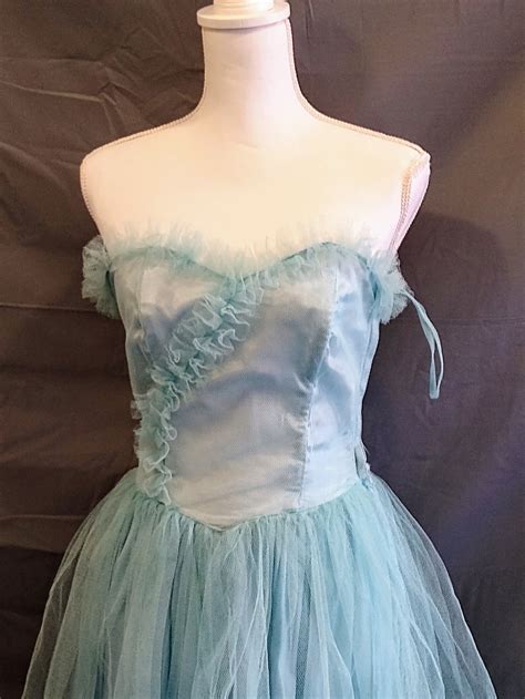 1950s Cinderella Tulle Prom Dress | Etsy