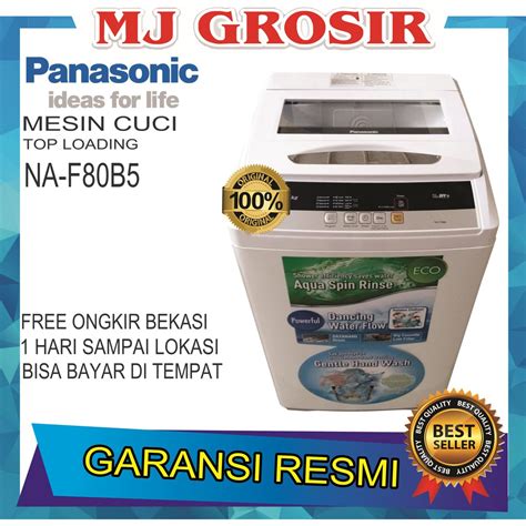 Jual MESIN CUCI PANASONIC NAF 80B5 8KG 1 TABUNG NAF80B5 8 KG FUZZY