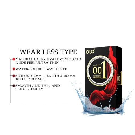 001 Ultra Thin Hyaluronic Acid Nourishing Delay Official OLO Condom