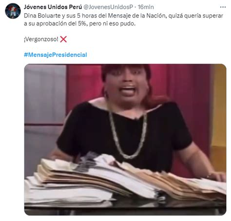 Estos Son Los Memes Que Dejó El Mensaje A La Nación De Dina Boluarte