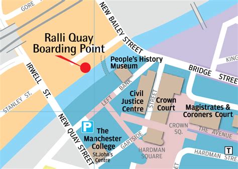 Ralli Quay Boarding map - Manchester Sightseeing Tours