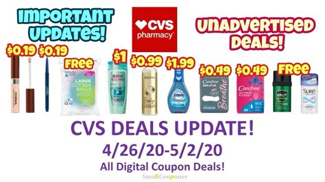 Cvs Deals Update And Unadvertised Deals All Digital