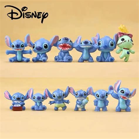 2 3 5cm 12pcs Lot Lilo And Stitch Scrump Cartoon PVC Action Figure