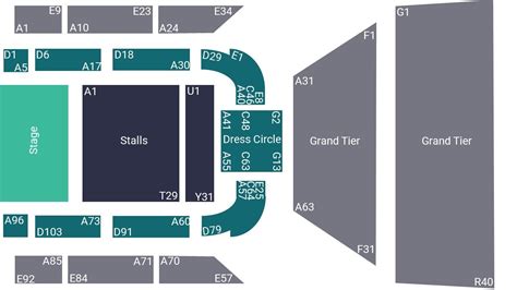 St Georges Hall Bradford Seating Map