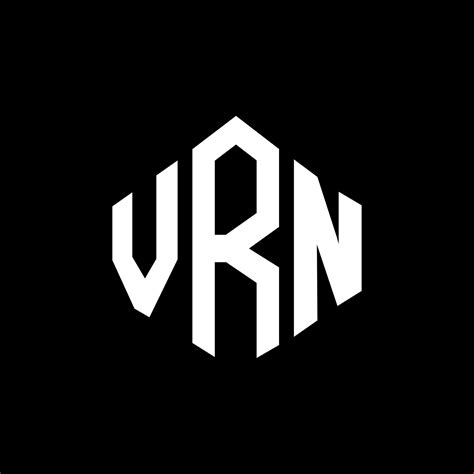 VRN letter logo design with polygon shape. VRN polygon and cube shape ...