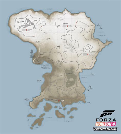 Карта Forza Horizon 4 Fortune Island фото